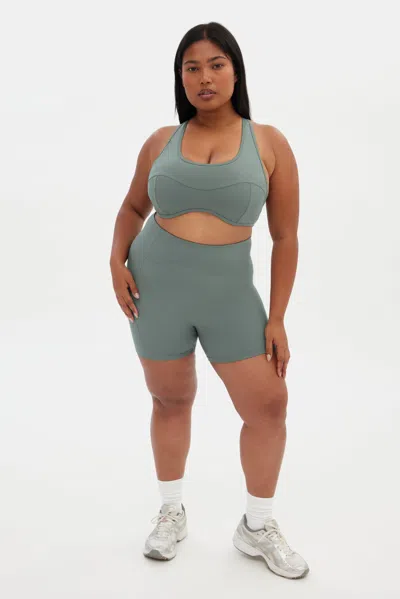 Girlfriend Collective Misty Sage Connie Curved Bra