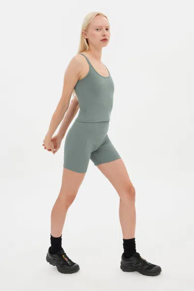 Girlfriend Collective Misty Sage Gemma Scoop Tank