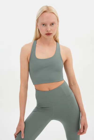 Girlfriend Collective Misty Sage Paloma Racerback Bra
