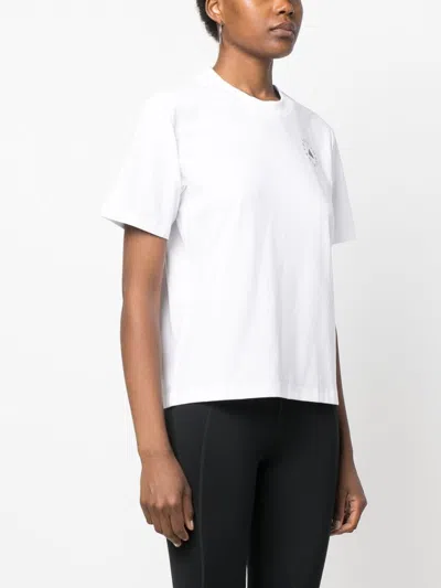 Adidas By Stella Mccartney Logo-print Short-sleeved T-shirt In White