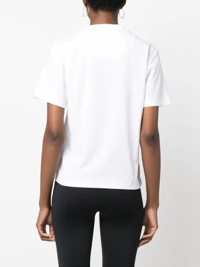 Adidas By Stella Mccartney Logo-print Short-sleeved T-shirt In White