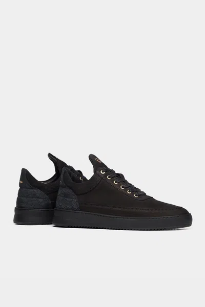 Filling Pieces Low Top Ripple Ceres Men Sneaker In All Black