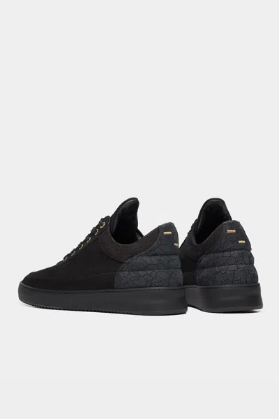 Filling Pieces Low Top Ripple Ceres Men Sneaker In All Black