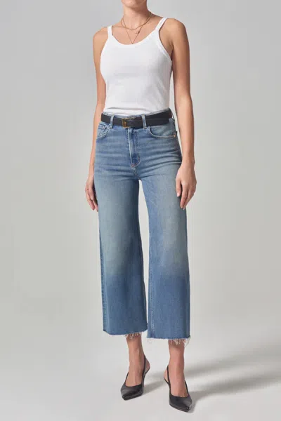 Citizens Of Humanity Gaucho High Waist Crop Wide Leg Organic Cotton Jeans