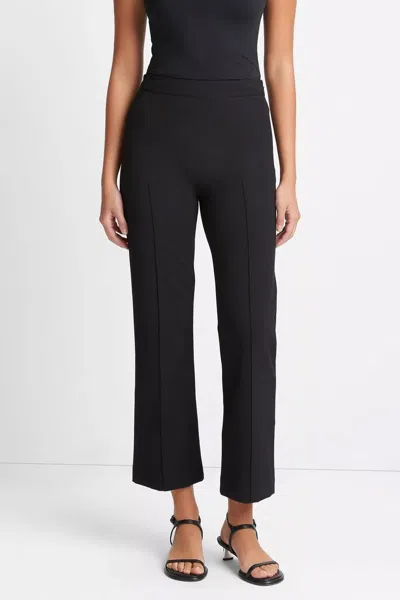 Vince Pintuck Crop Flare Cotton Blend Pants