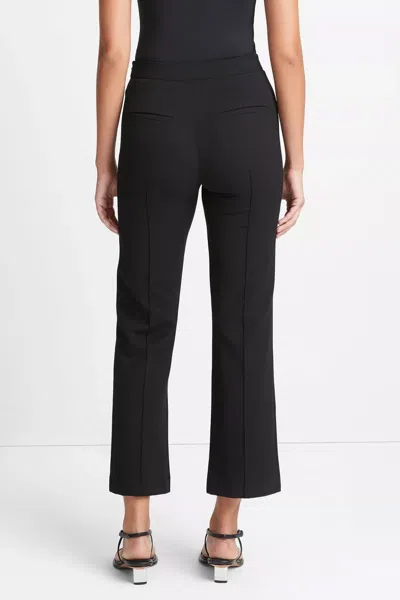 Vince Pintuck Crop Flare Cotton Blend Pants