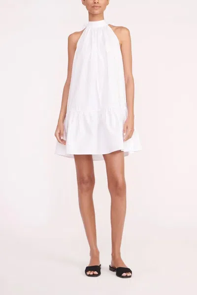 Staud Mini Marlowe Dress In White