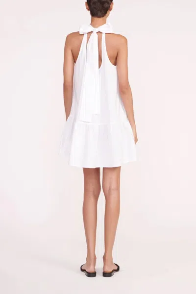 Staud Mini Marlowe Dress In White