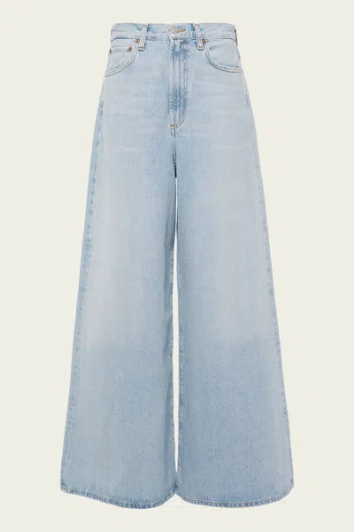 Agolde Ren Distressed Wide-leg Jeans
