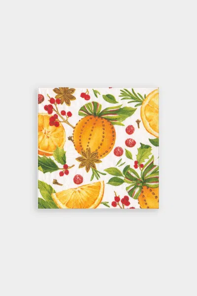 Caspari Orange Spice Cocktail Napkins