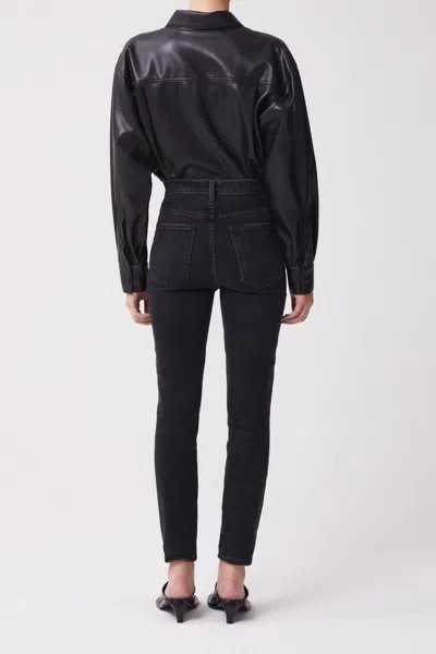 Agolde Pinch Waist Ultra High Rise Skinny In Hotline