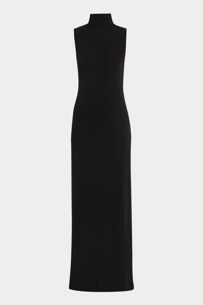 Nili Lotan Reid Viscose Turtleneck Long Dress