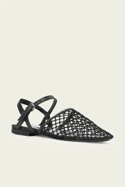 Staud Rete Sandal In Black Netting