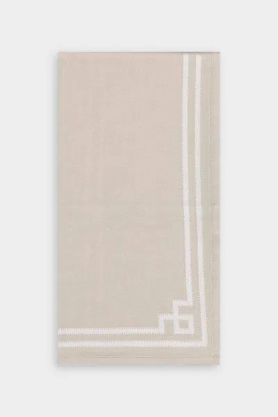 Caspari Rive Gauche Cotton Tea Towel In Natural - Each