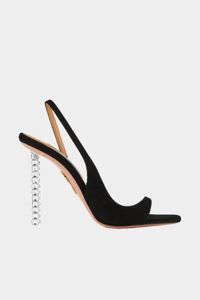 Aquazzura Rock Chic 105mm Suede Sandals