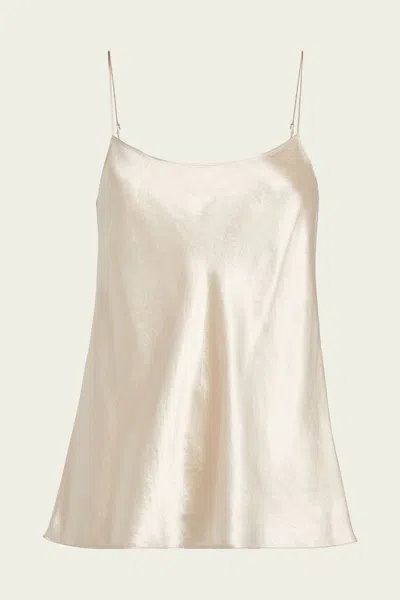 Vince Beige Flowing Blouse With Adjustable Straps