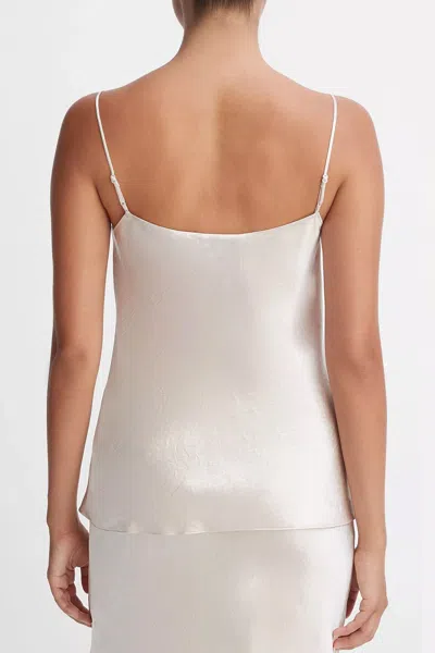 Vince Beige Flowing Blouse With Adjustable Straps