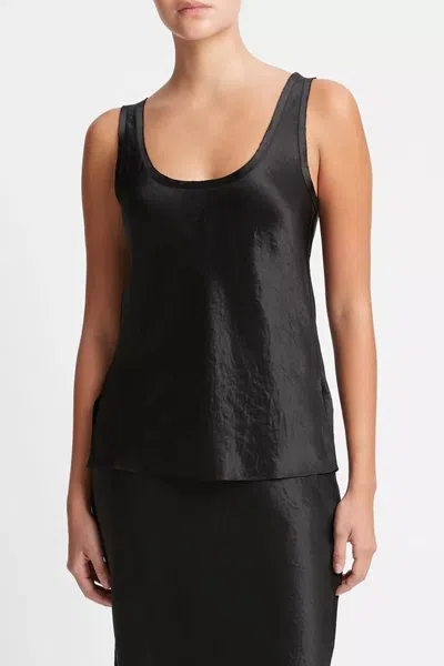 Vince Raw Edge Satin Tank
