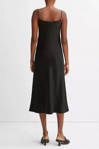 Shop Vince Satin Slip Dress In Black