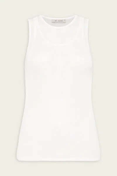 St Agni Semi Sheer Double Layer Tank Top