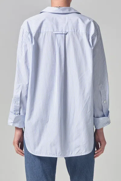 Citizen Of Humanity Shay Stripe Cotton Button-up Shirt