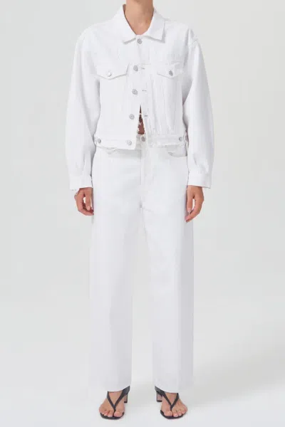 AGOLDE SHRUNKEN CHARLI JACKET IN POLAR 