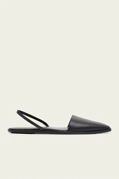 St Agni Sling Back Flat In Black