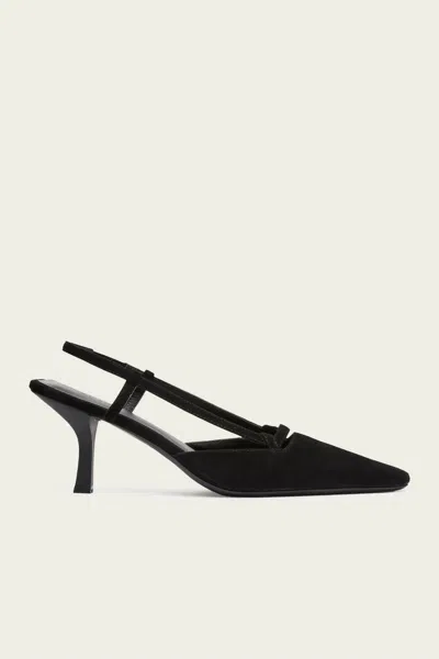 St Agni Sling Back Heel In Black