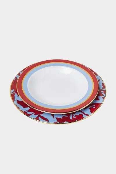 La Doublej Housewives Soup And Dinner Plate Set Of 2 In Roman Holiday Vino