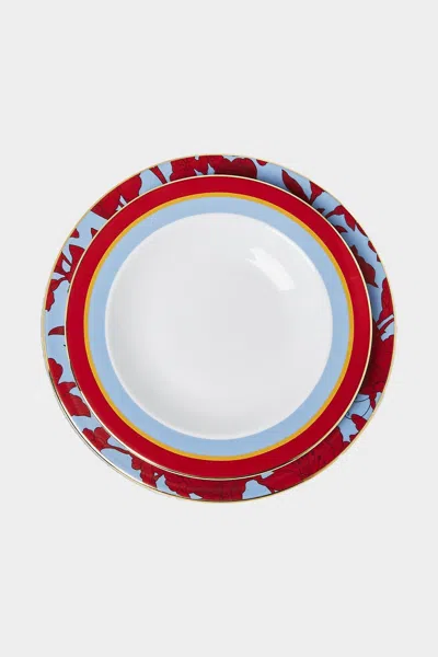 La Doublej Housewives Soup And Dinner Plate Set Of 2 In Roman Holiday Vino