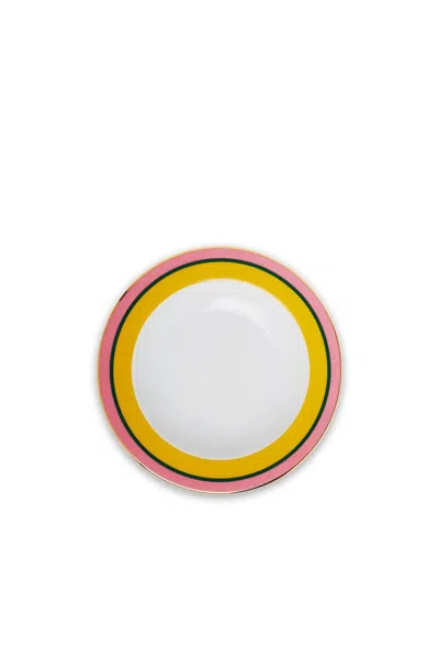 La Doublej Housewives Soup Plate In Rainbow Giallo