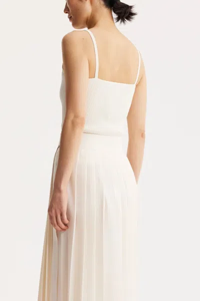 Shop Rohe Square Shaped Knitted Tank Top In Off-white