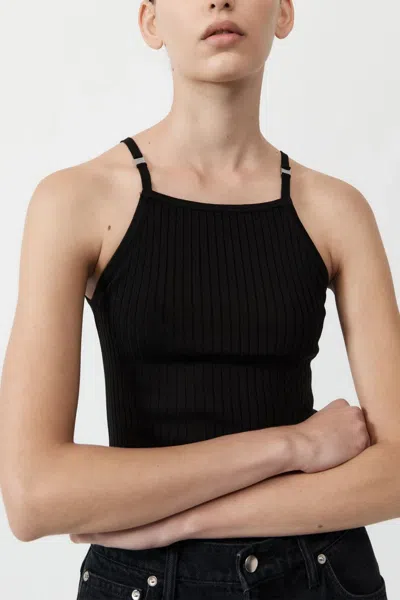 St Agni Square Tank In Black
