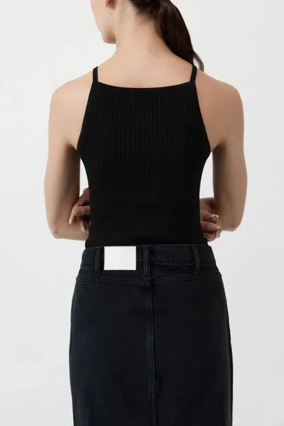 St Agni Square Tank In Black
