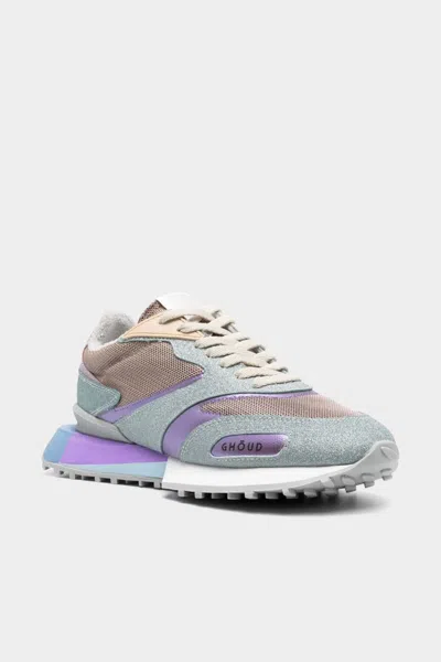 Ghoud Starlight Grove 2.0 Mesh & Glitter Sneakers In Lilac Blue