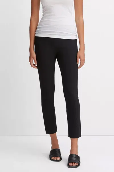 Vince Stitch Front Seam Ponte Legging In Black