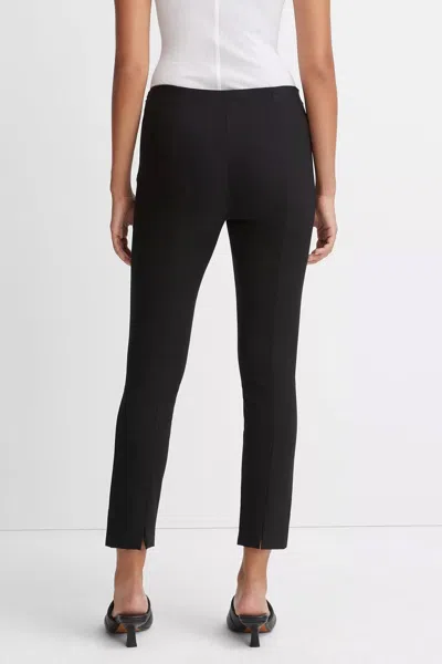 Vince Stitch Front Seam Ponte Legging In Black