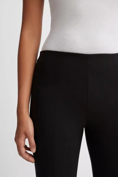 Vince Stitch Front Seam Ponte Legging In Black