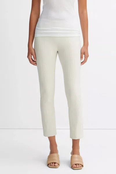Vince Stitch Front Seam Ponte Legging In Gesso