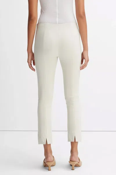 Vince Stitch Front Seam Ponte Legging In Gesso