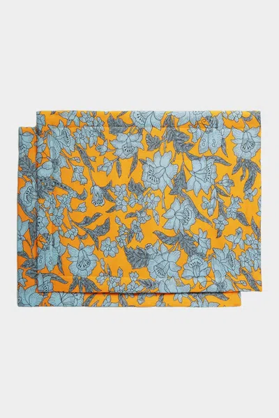 La Doublej Housewives Tablemat Set Of 2 In Lilium Zafferano