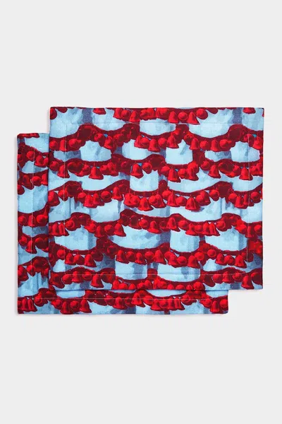 La Doublej Housewives Tablemat Set Of 2 In Roman Liberace