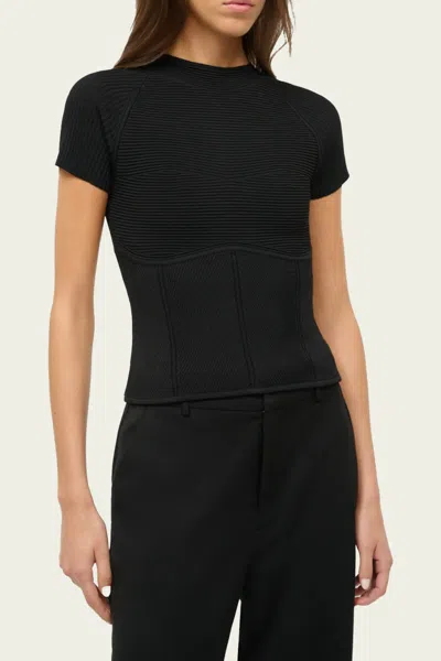 Staud Tigereye Top In Black