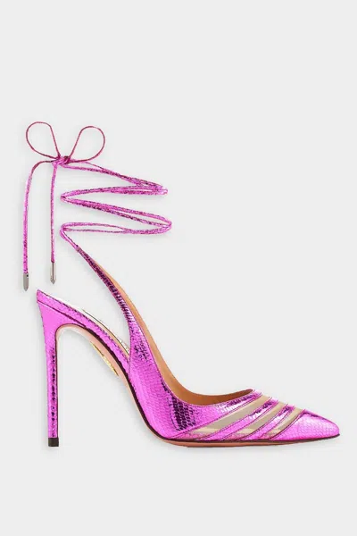 Aquazzura Unfaithful Pump 105 In Fuchsia