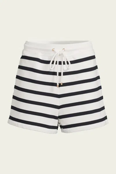 Frame Gestreifte Shorts Aus Frottee Aus Einer Baumwollmischung