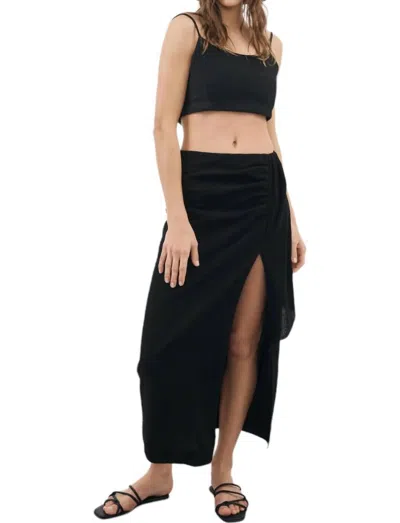 Handloom Bella Maxi Skirt In Black In Black