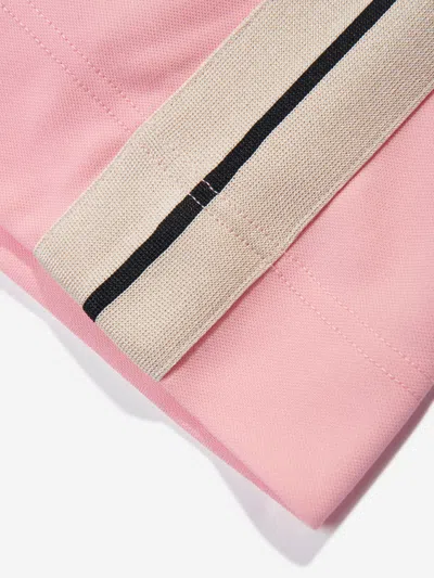 Palm Angels Girls Wide Leg Track Pants In Pink