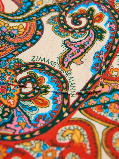 Zimmermann Girls Paisley Ottie Hooded Coverup In Multicoloured
