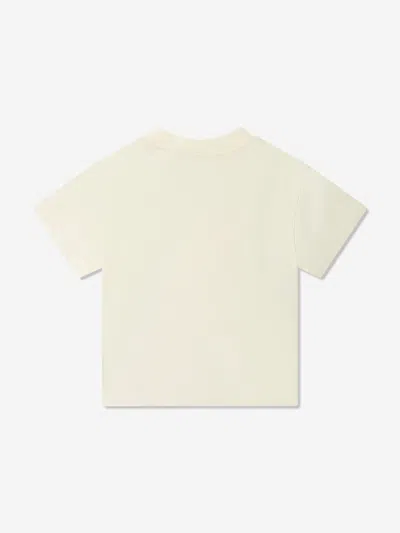 Palm Angels Girl's Bear Graphic Logo-print T-shirt In White