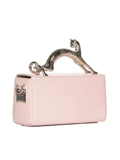 Lanvin Pencil Cat Nano Top Handle Bag In Pink